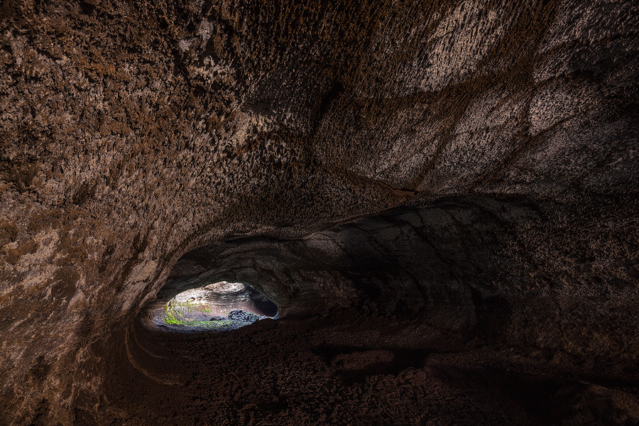 Inside lava tube