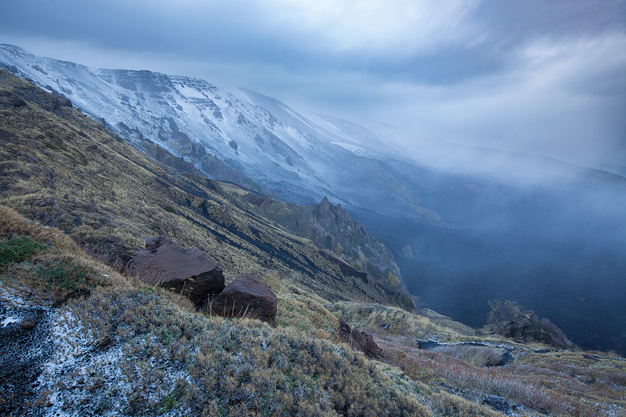Valle del Bove in the dusk